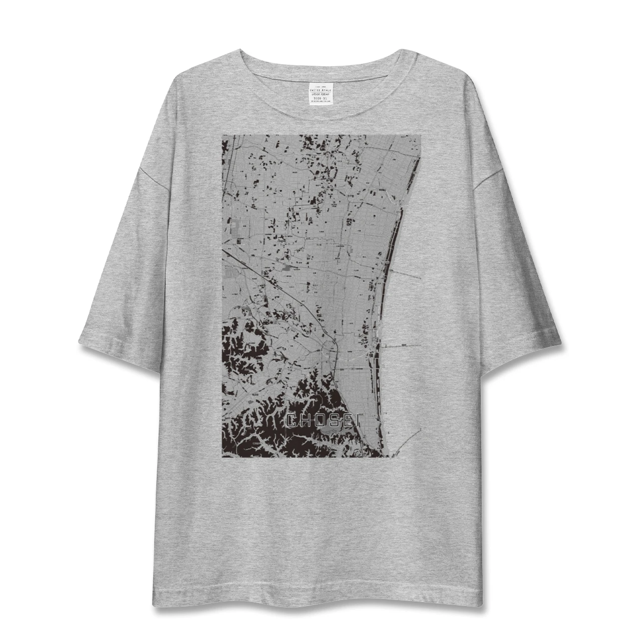 【長生(千葉県)】地図柄ビッグシルエットTシャツ