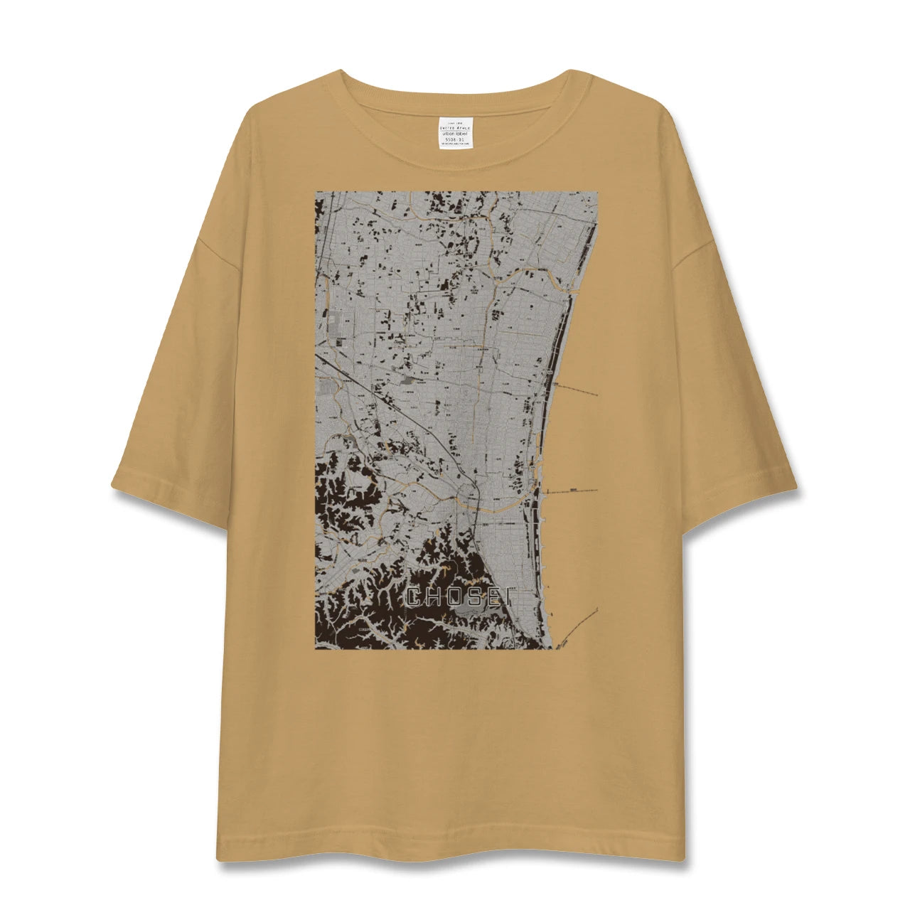 【長生(千葉県)】地図柄ビッグシルエットTシャツ