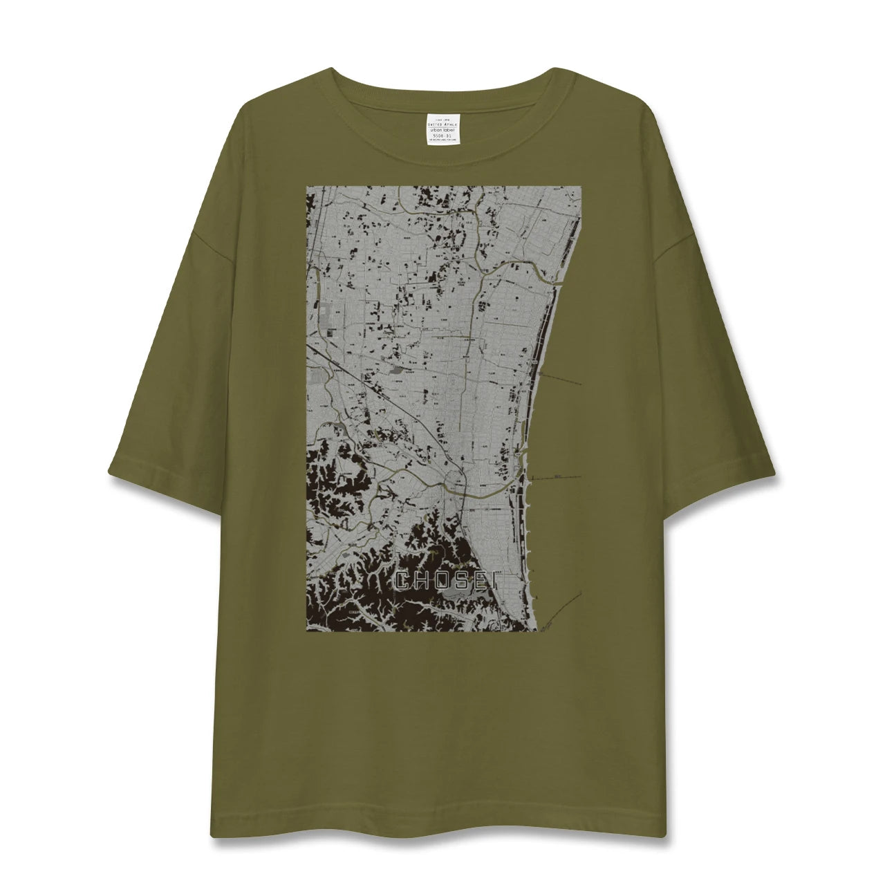 【長生(千葉県)】地図柄ビッグシルエットTシャツ