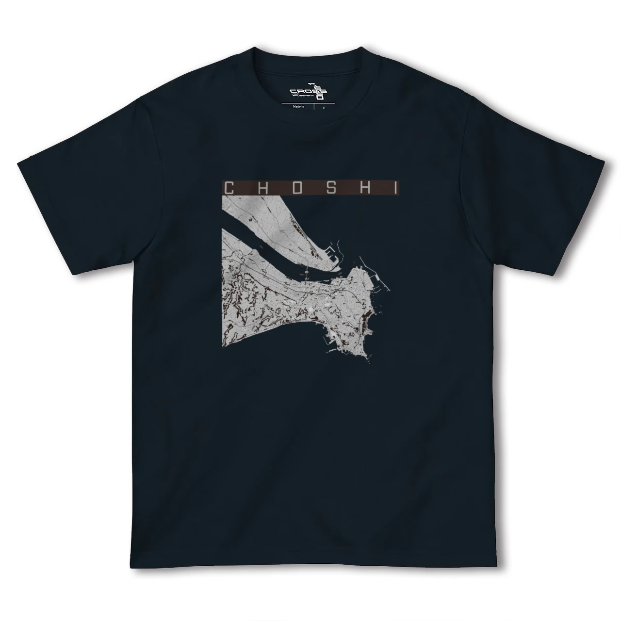 【銚子(千葉県)】地図柄ヘビーウェイトTシャツ