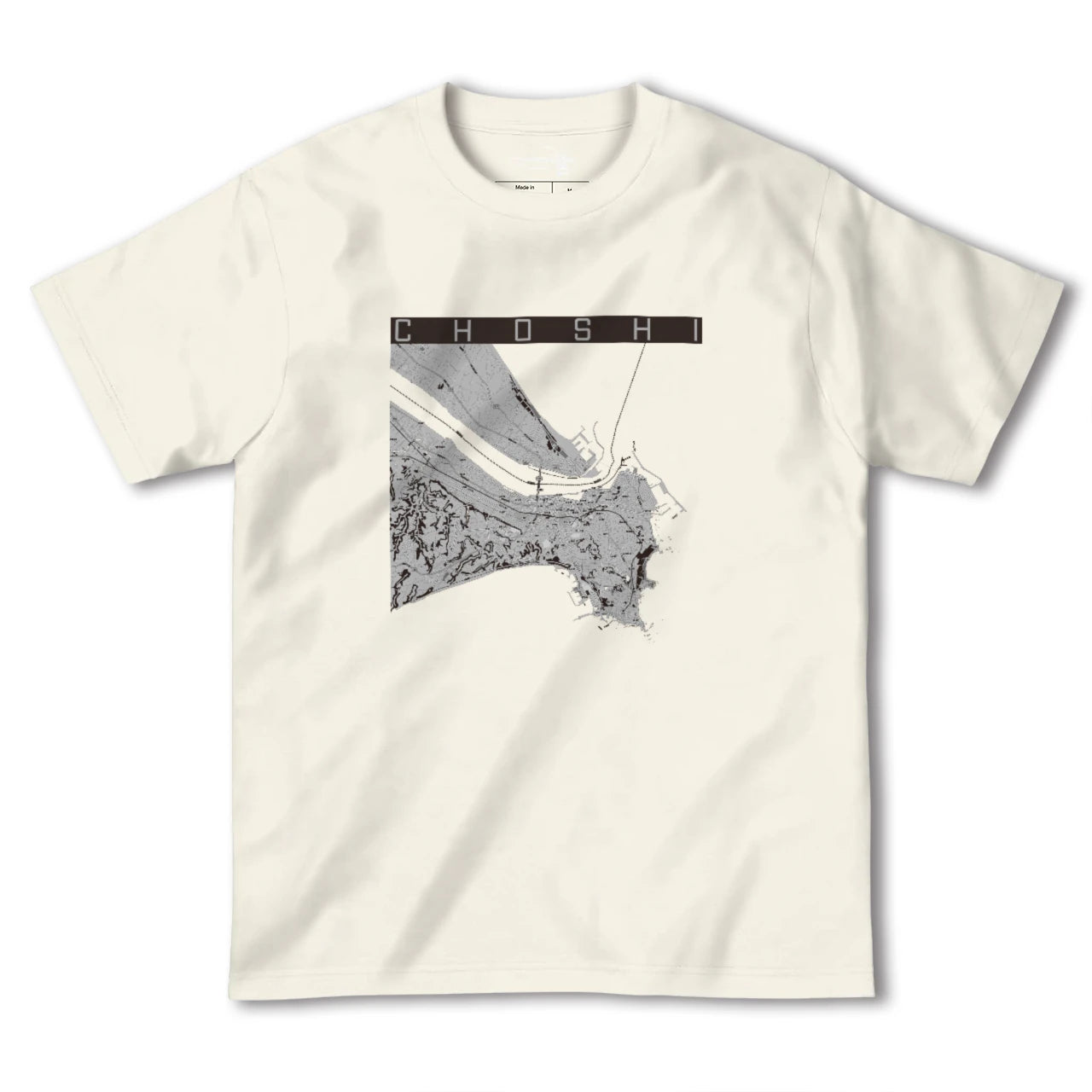 【銚子(千葉県)】地図柄ヘビーウェイトTシャツ