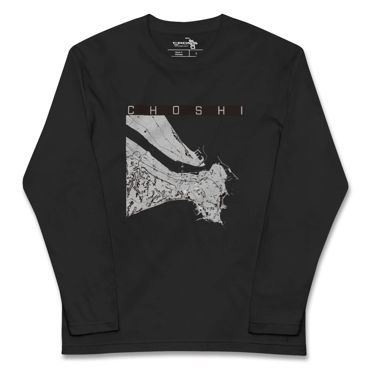 【銚子(千葉県)】地図柄ロングスリーブTシャツ