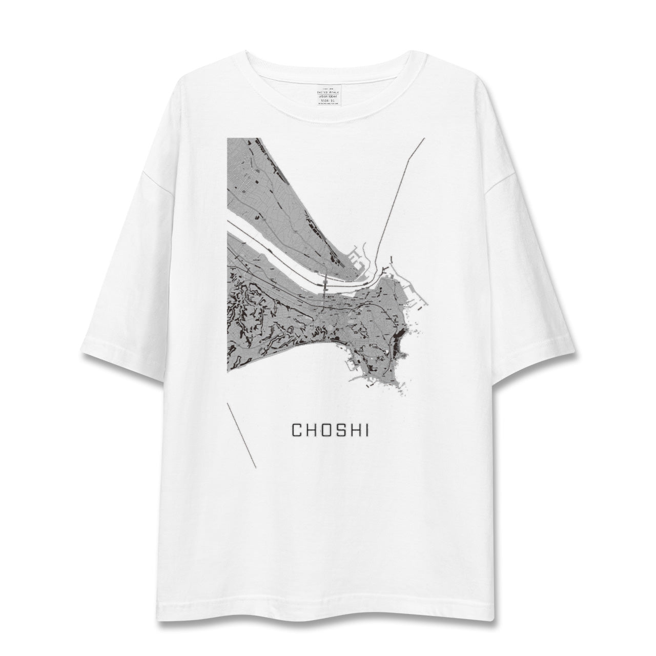 【銚子(千葉県)】地図柄ビッグシルエットTシャツ