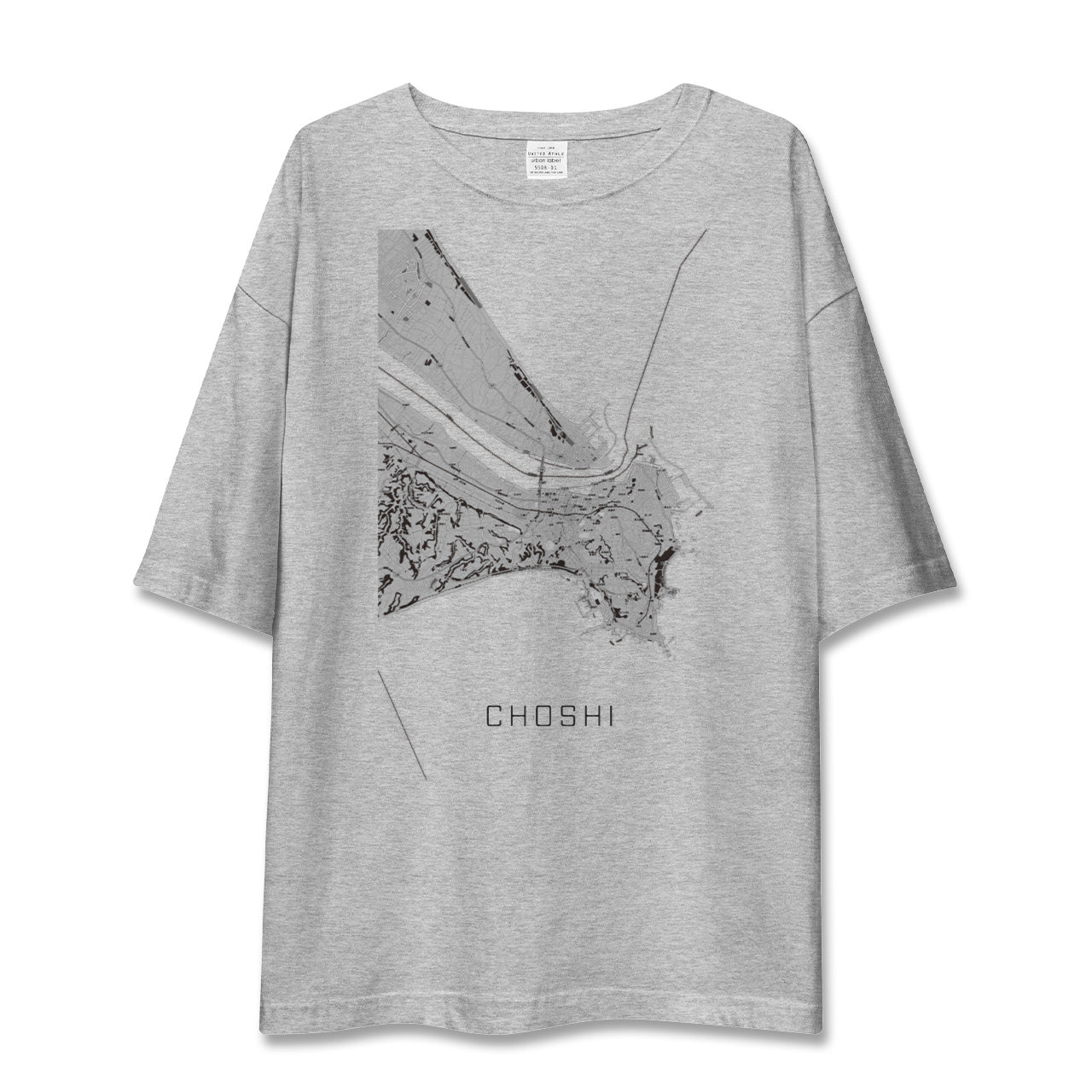 【銚子(千葉県)】地図柄ビッグシルエットTシャツ