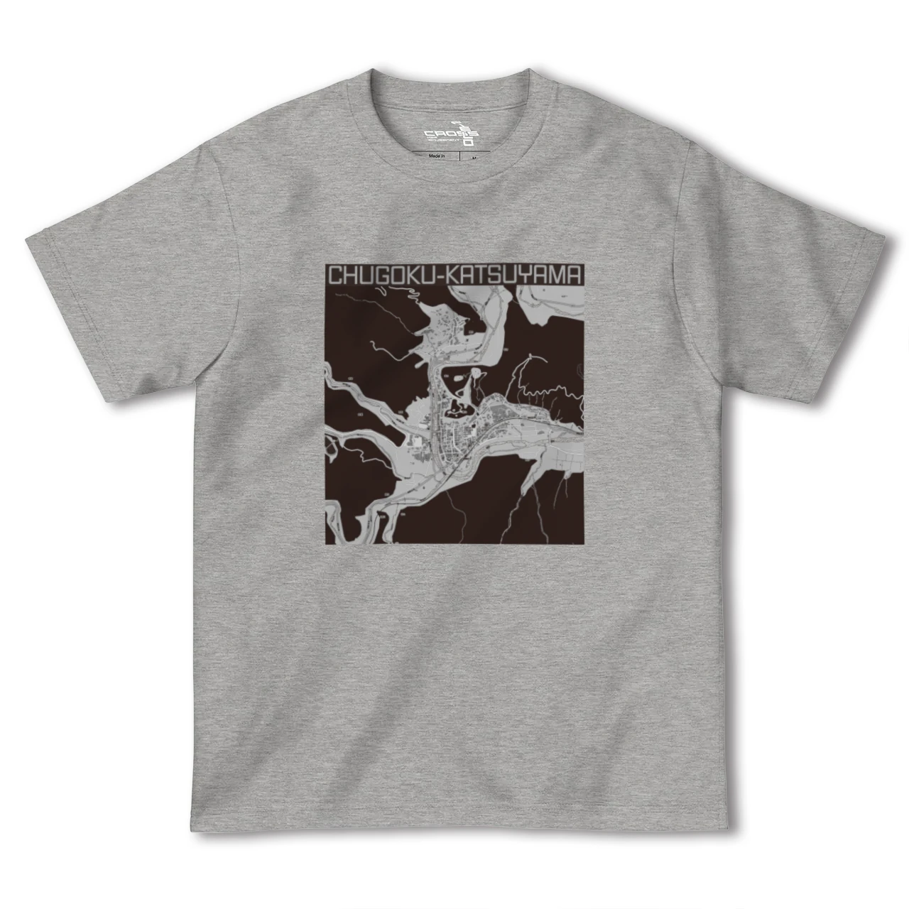 【中国勝山(岡山県)】地図柄ヘビーウェイトTシャツ