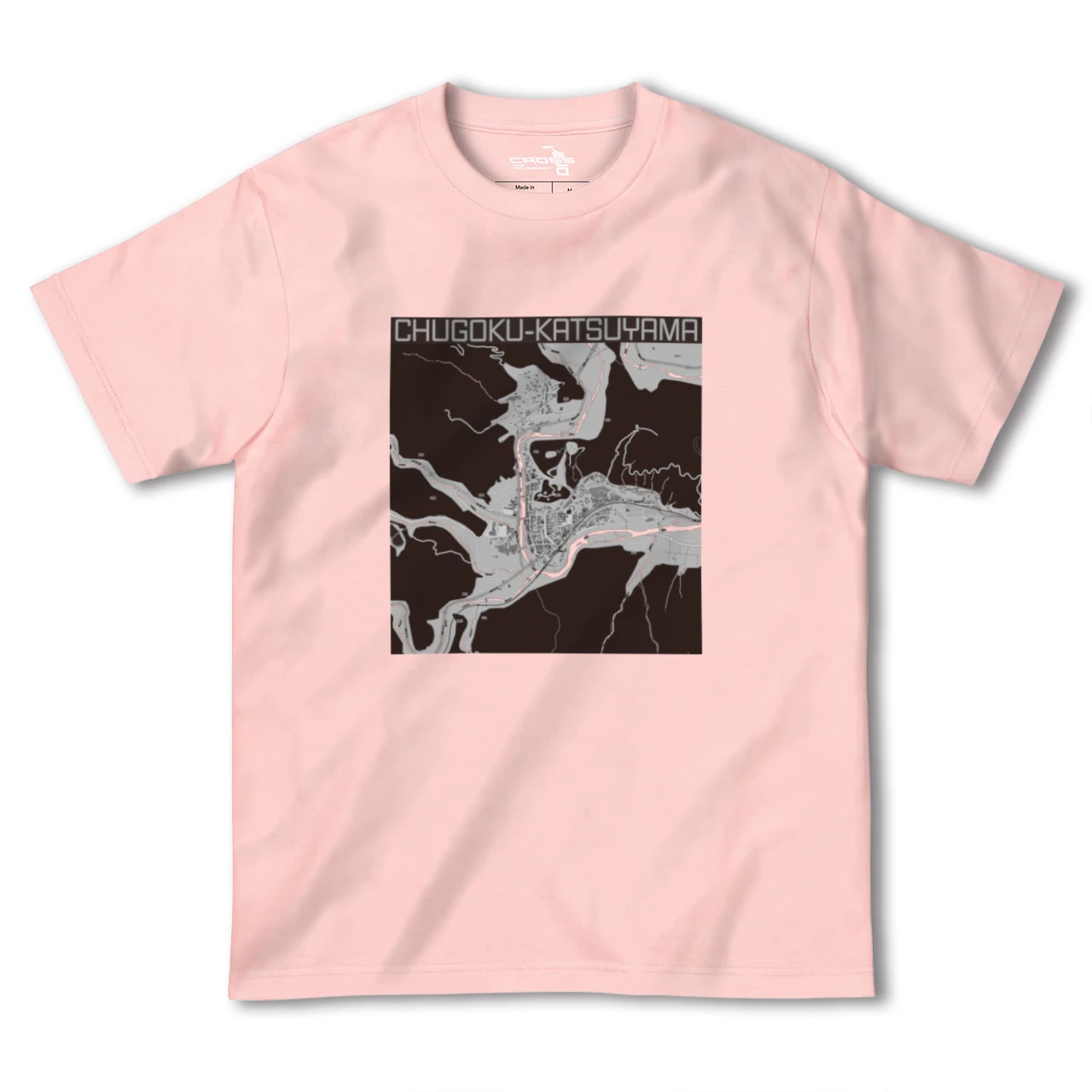 【中国勝山(岡山県)】地図柄ヘビーウェイトTシャツ