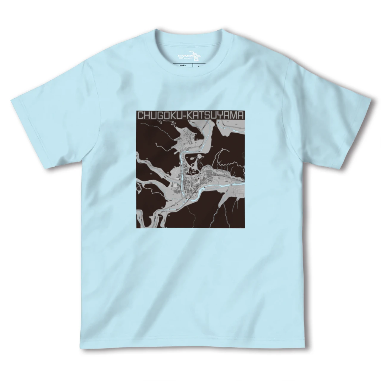 【中国勝山(岡山県)】地図柄ヘビーウェイトTシャツ