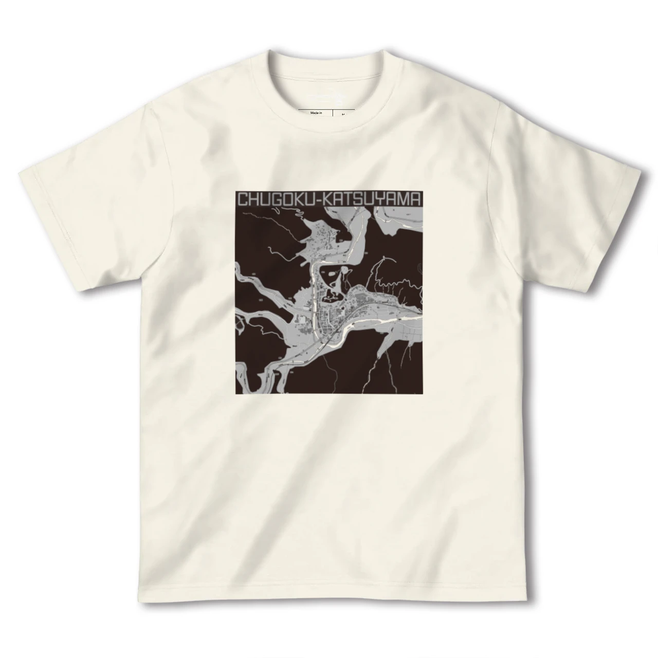 【中国勝山(岡山県)】地図柄ヘビーウェイトTシャツ
