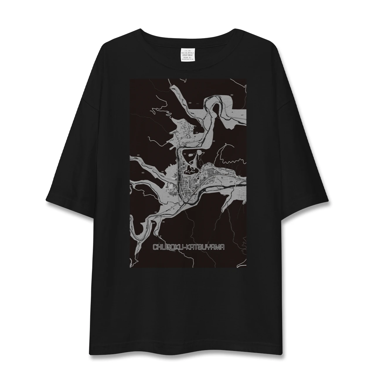 【中国勝山(岡山県)】地図柄ビッグシルエットTシャツ