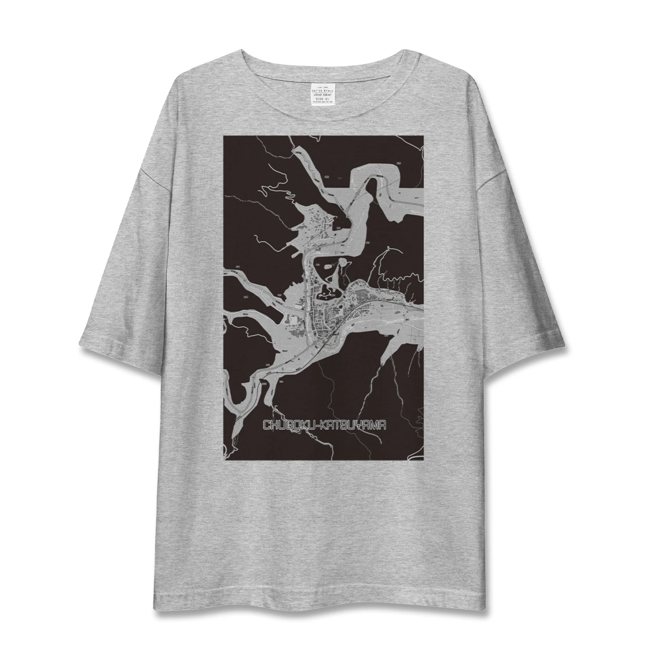 【中国勝山(岡山県)】地図柄ビッグシルエットTシャツ