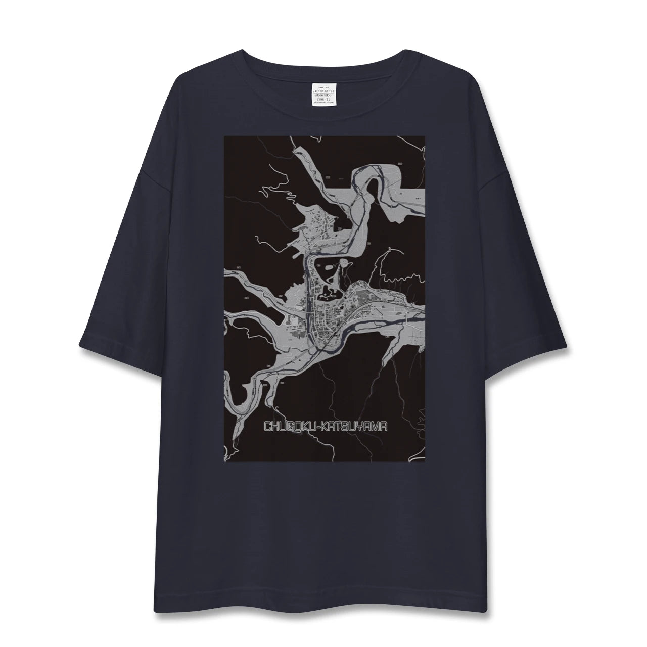 【中国勝山(岡山県)】地図柄ビッグシルエットTシャツ