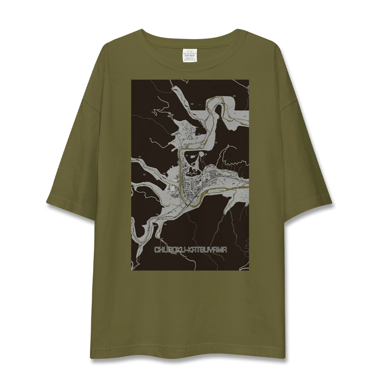 【中国勝山(岡山県)】地図柄ビッグシルエットTシャツ