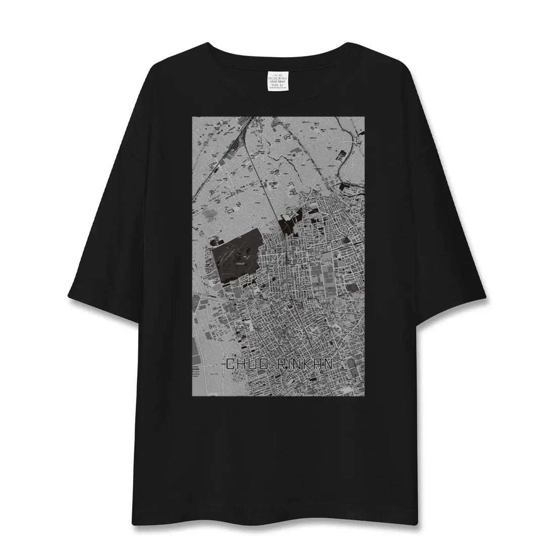 【中央林間(神奈川県)】地図柄ビッグシルエットTシャツ