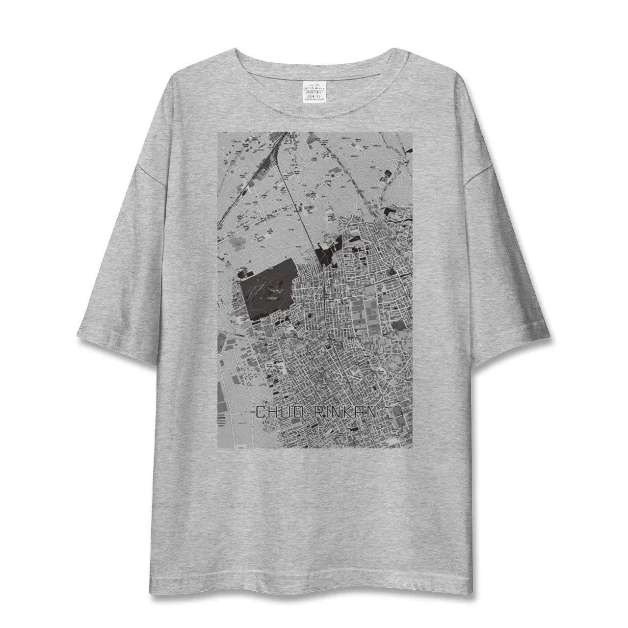 【中央林間(神奈川県)】地図柄ビッグシルエットTシャツ