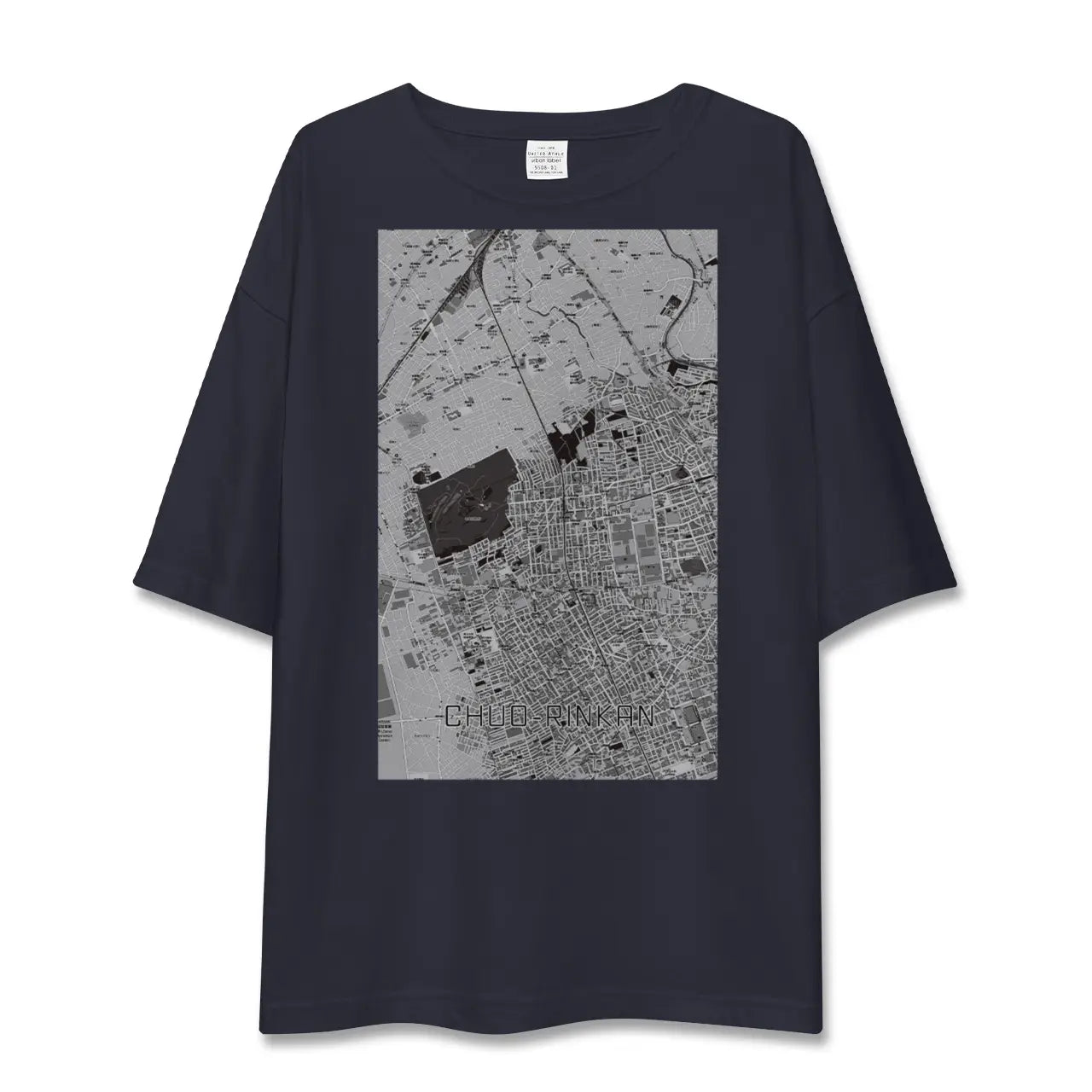 【中央林間(神奈川県)】地図柄ビッグシルエットTシャツ