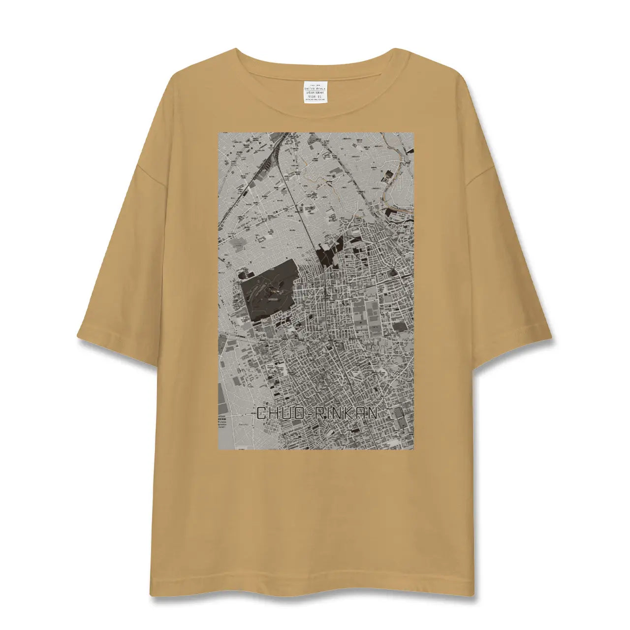 【中央林間(神奈川県)】地図柄ビッグシルエットTシャツ