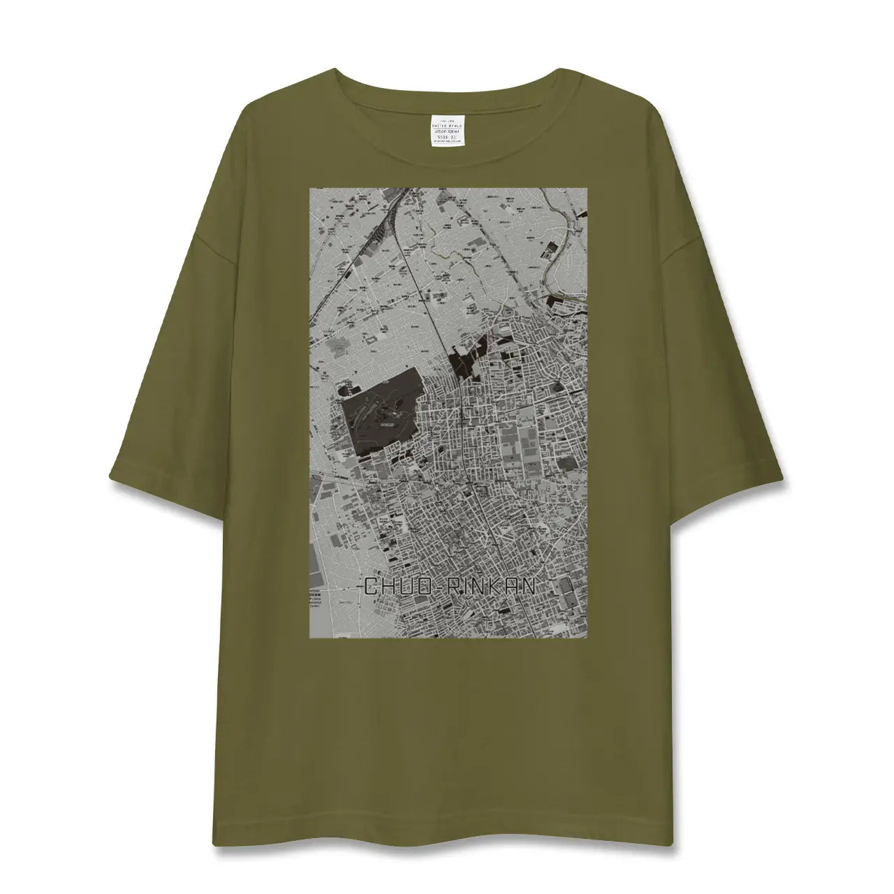 【中央林間(神奈川県)】地図柄ビッグシルエットTシャツ