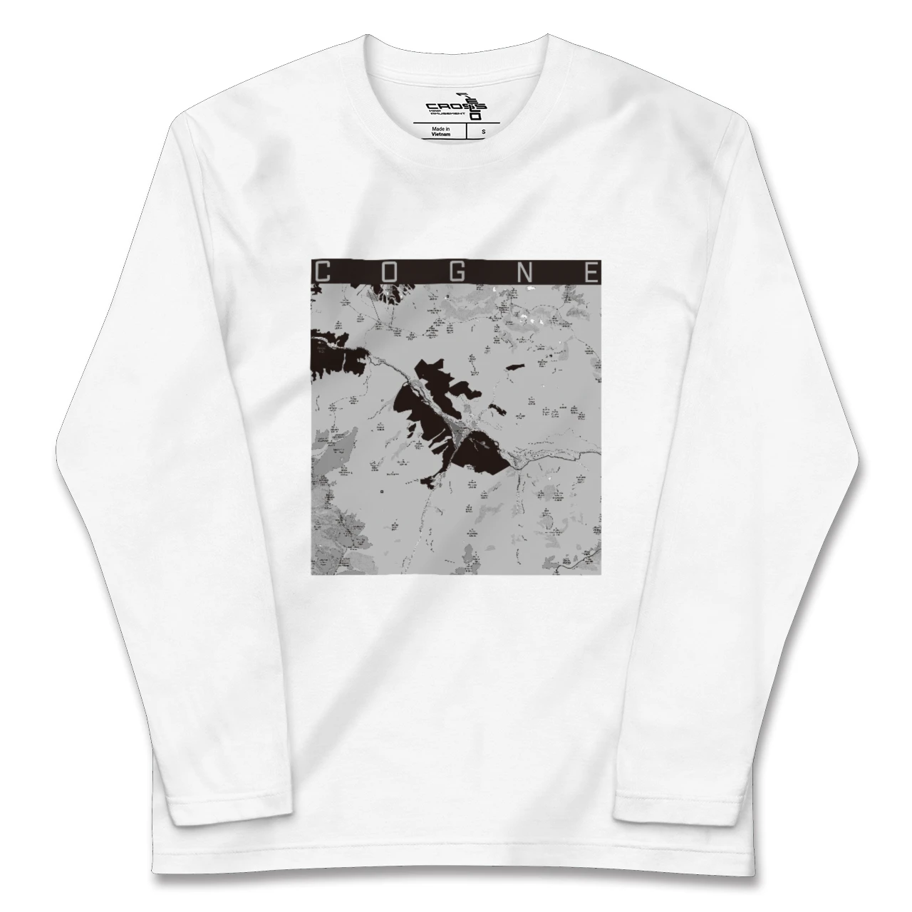 【コーニュ(イタリア)】地図柄ロングスリーブTシャツ