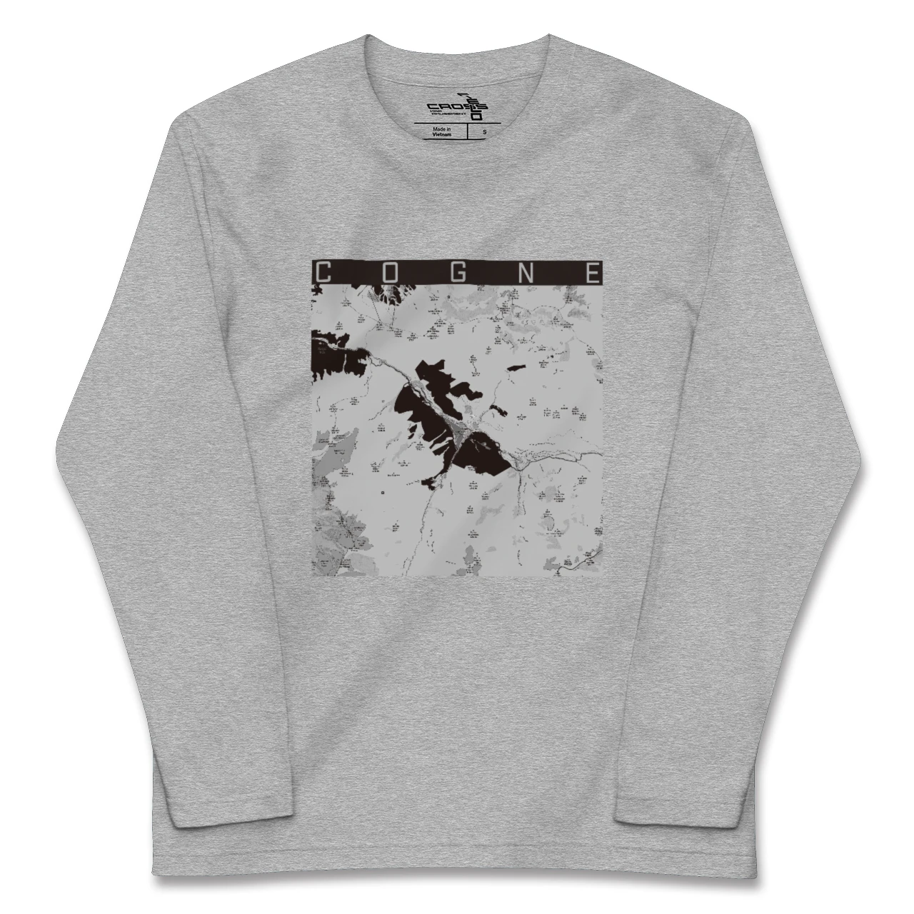 【コーニュ(イタリア)】地図柄ロングスリーブTシャツ