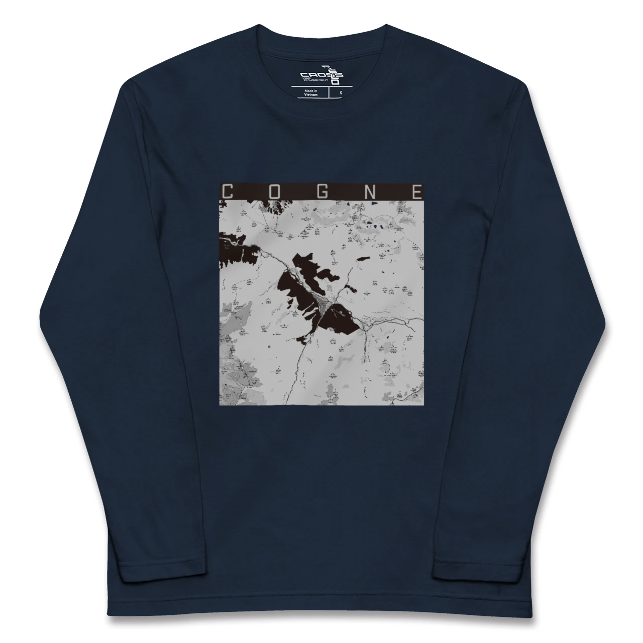 【コーニュ(イタリア)】地図柄ロングスリーブTシャツ
