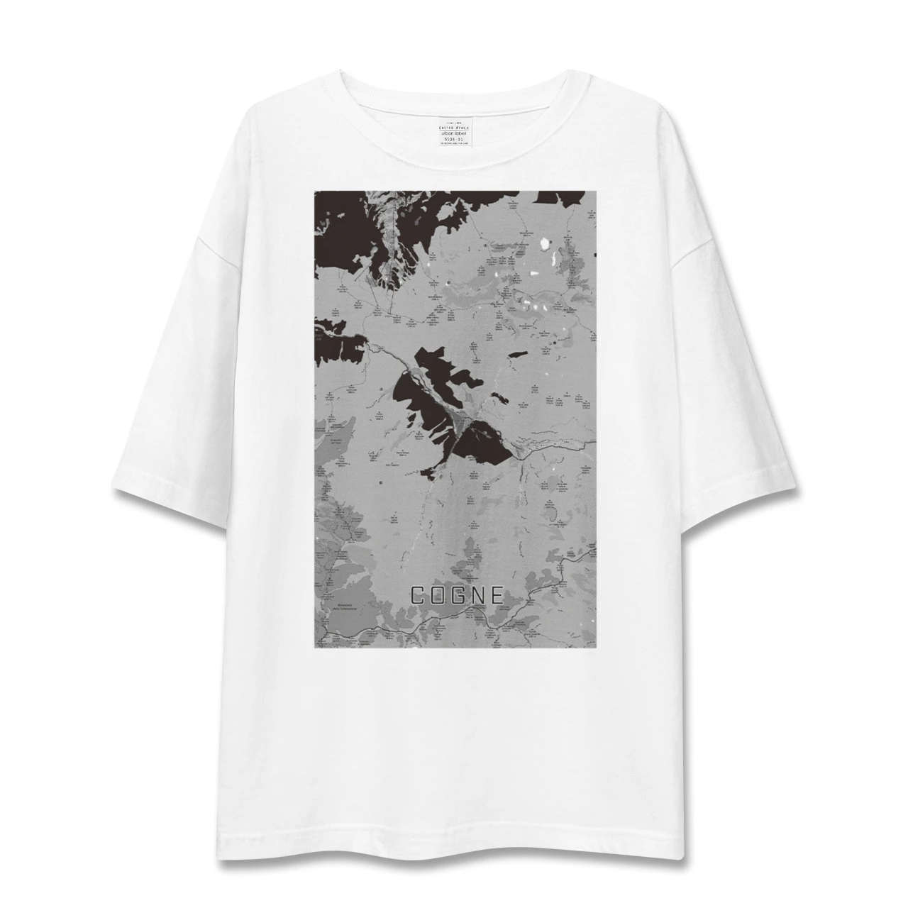 【コーニュ(イタリア)】地図柄ビッグシルエットTシャツ