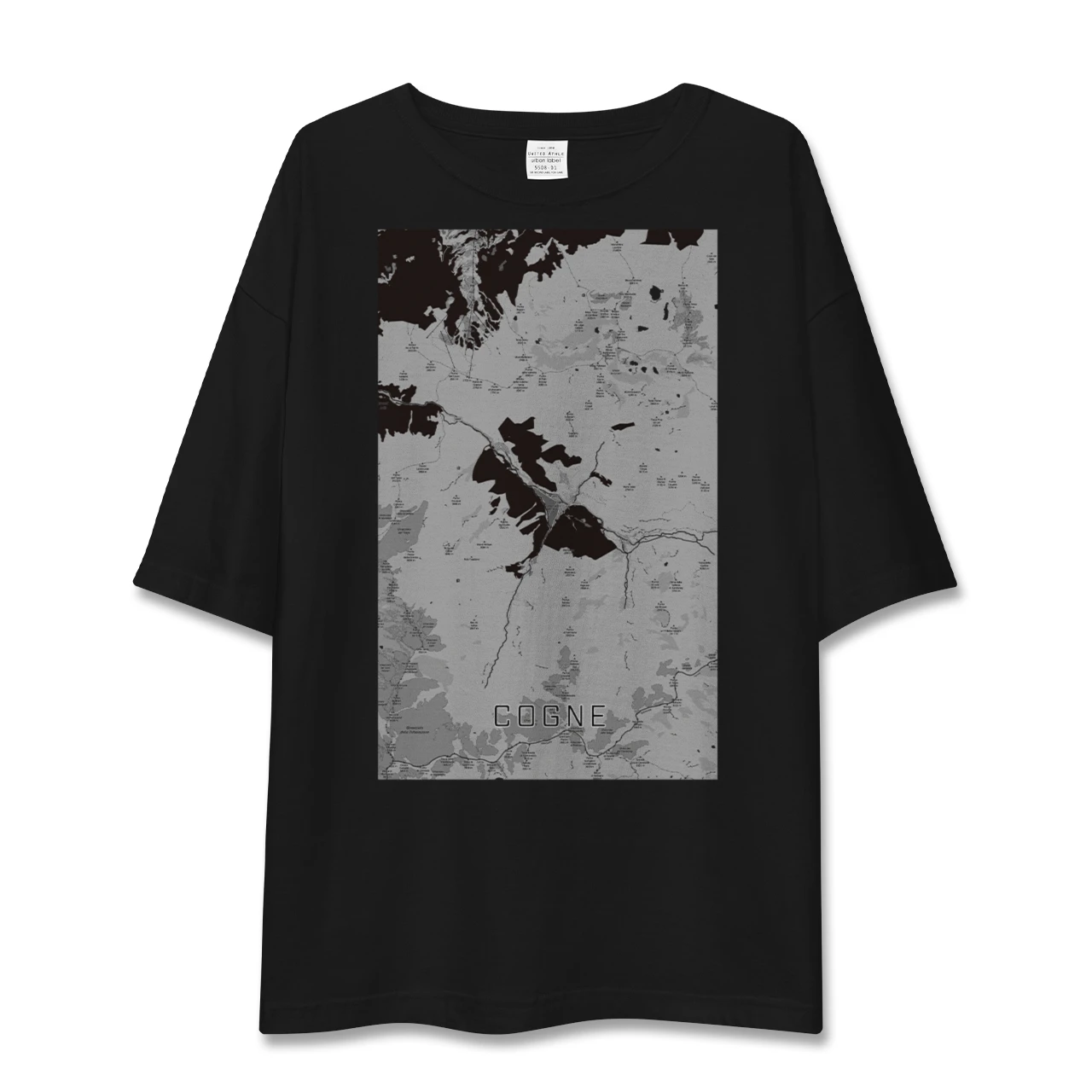 【コーニュ(イタリア)】地図柄ビッグシルエットTシャツ