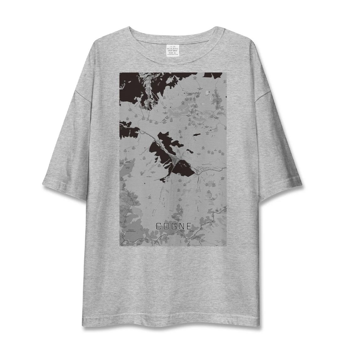 【コーニュ(イタリア)】地図柄ビッグシルエットTシャツ