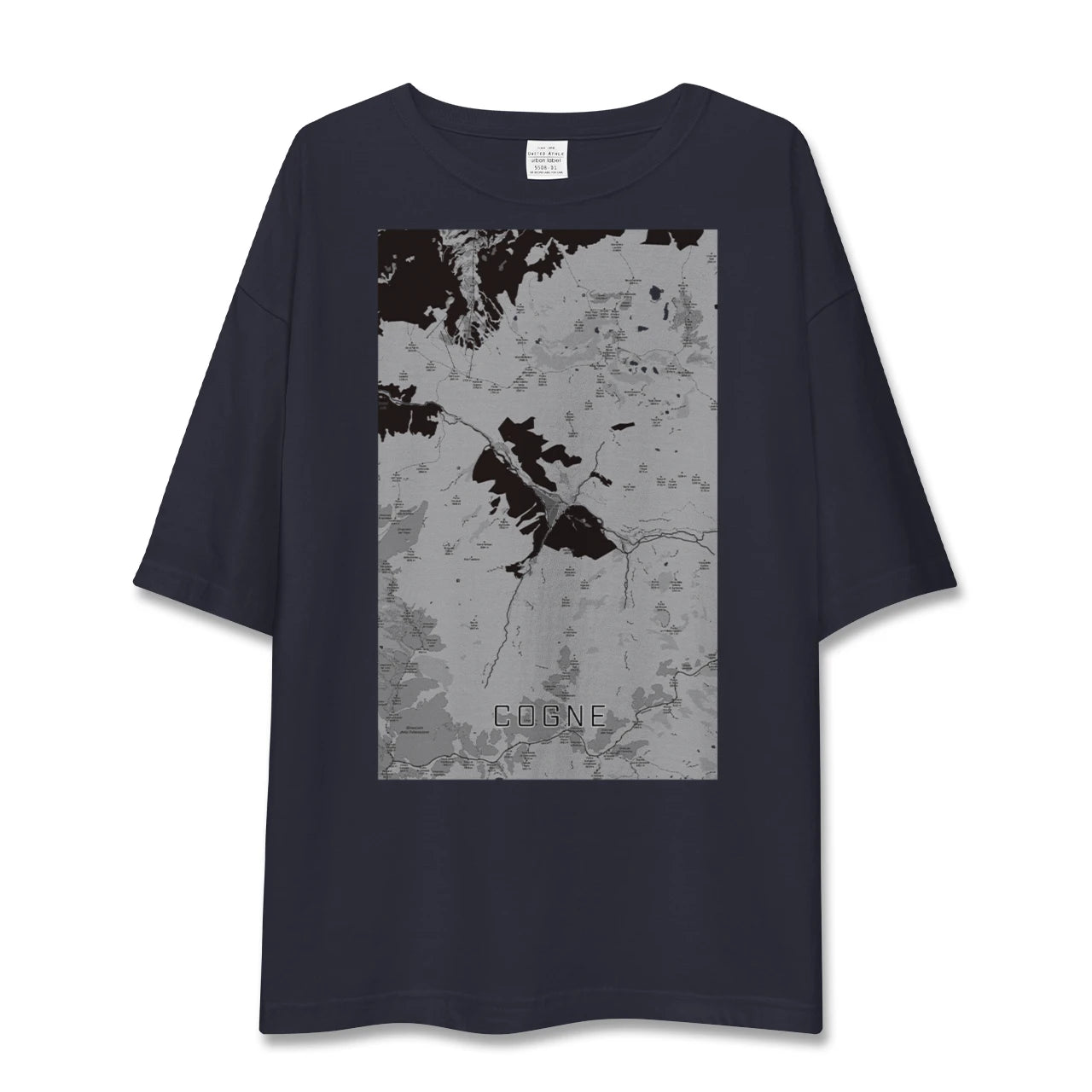 【コーニュ(イタリア)】地図柄ビッグシルエットTシャツ