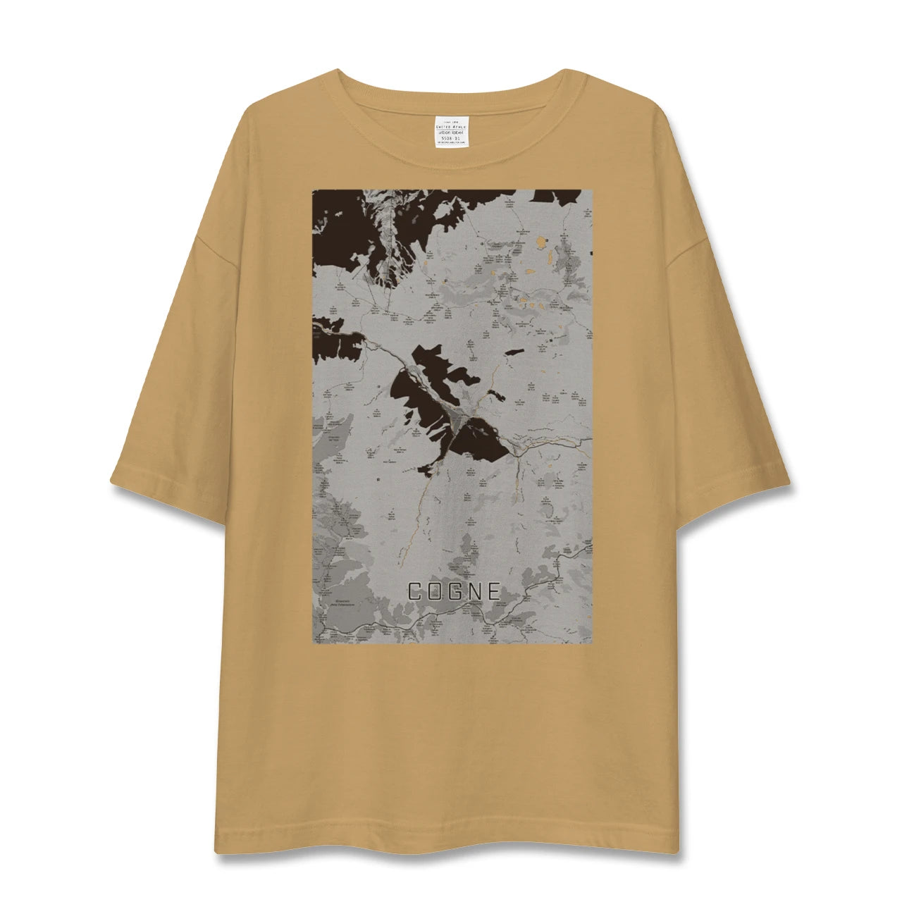 【コーニュ(イタリア)】地図柄ビッグシルエットTシャツ