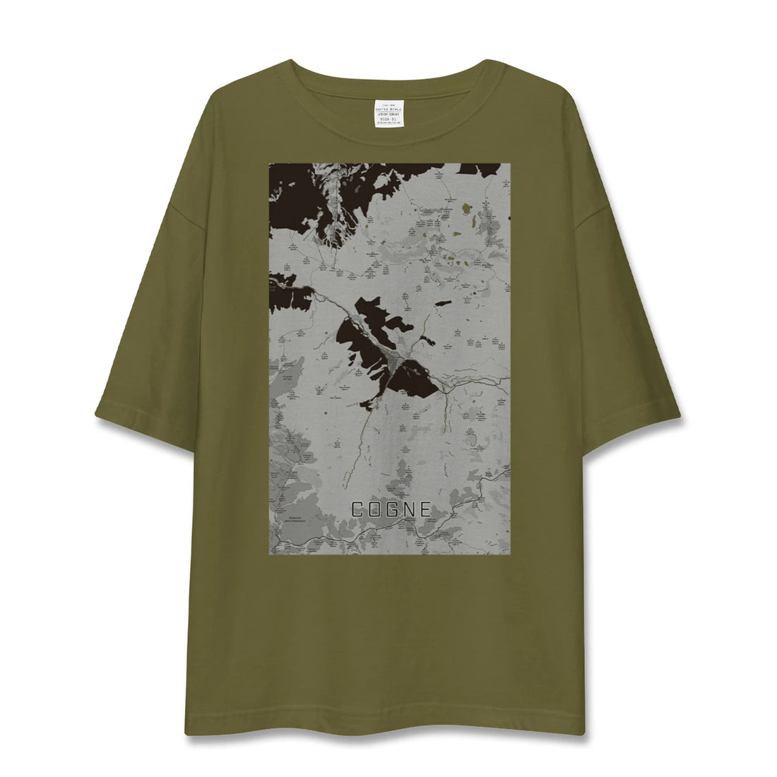 【コーニュ(イタリア)】地図柄ビッグシルエットTシャツ