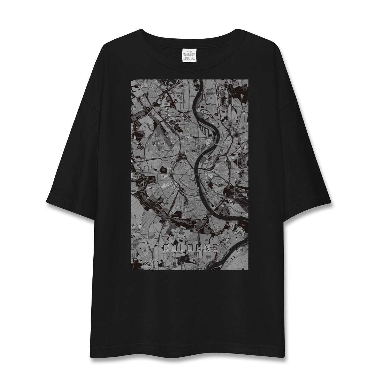 【ケルン(ドイツ)】地図柄ビッグシルエットTシャツ