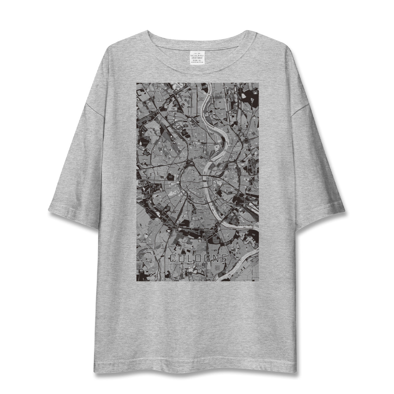 【ケルン(ドイツ)】地図柄ビッグシルエットTシャツ