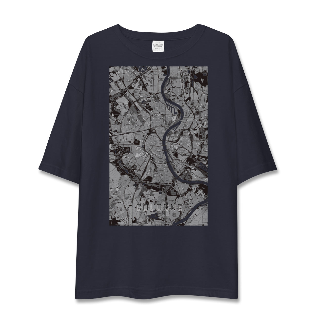 【ケルン(ドイツ)】地図柄ビッグシルエットTシャツ