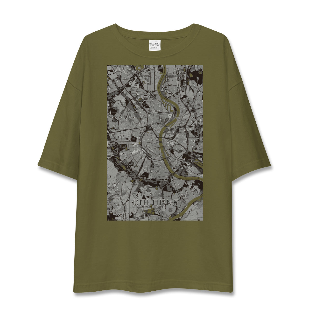 【ケルン(ドイツ)】地図柄ビッグシルエットTシャツ
