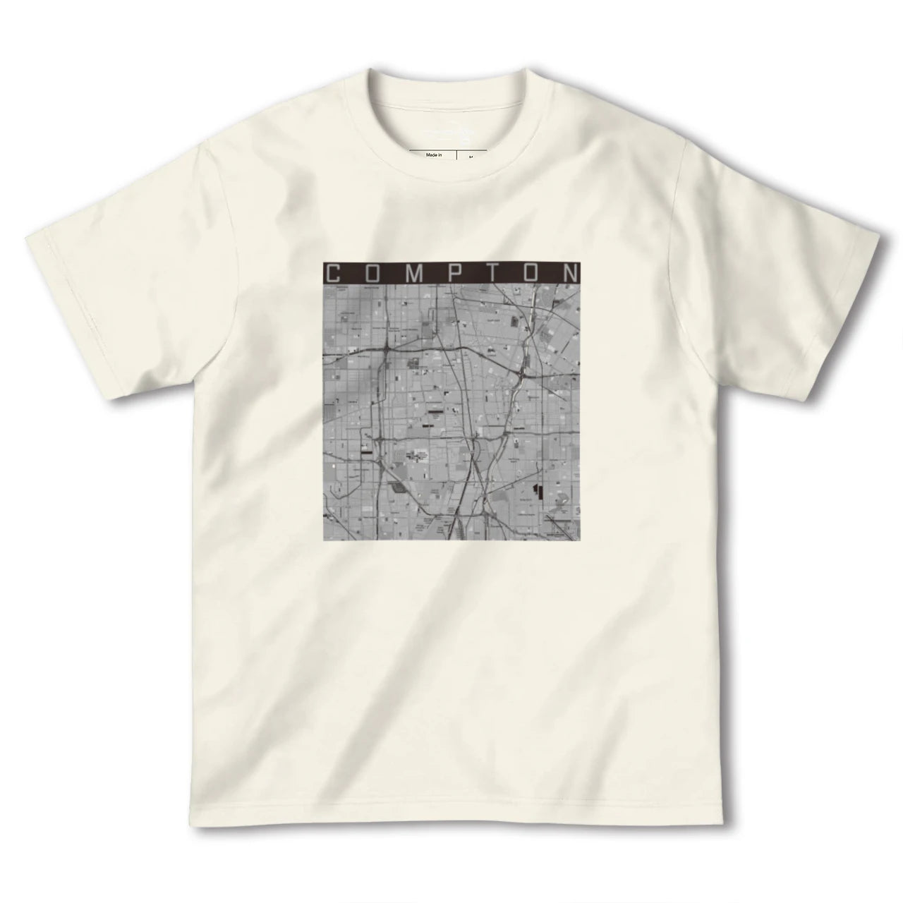 【コンプトン(アメリカ)】地図柄ヘビーウェイトTシャツ
