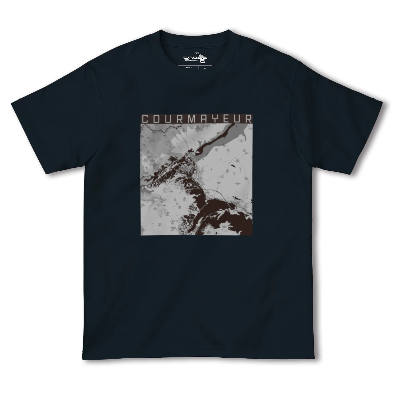 【クールマイユール(イタリア)】地図柄ヘビーウェイトTシャツ