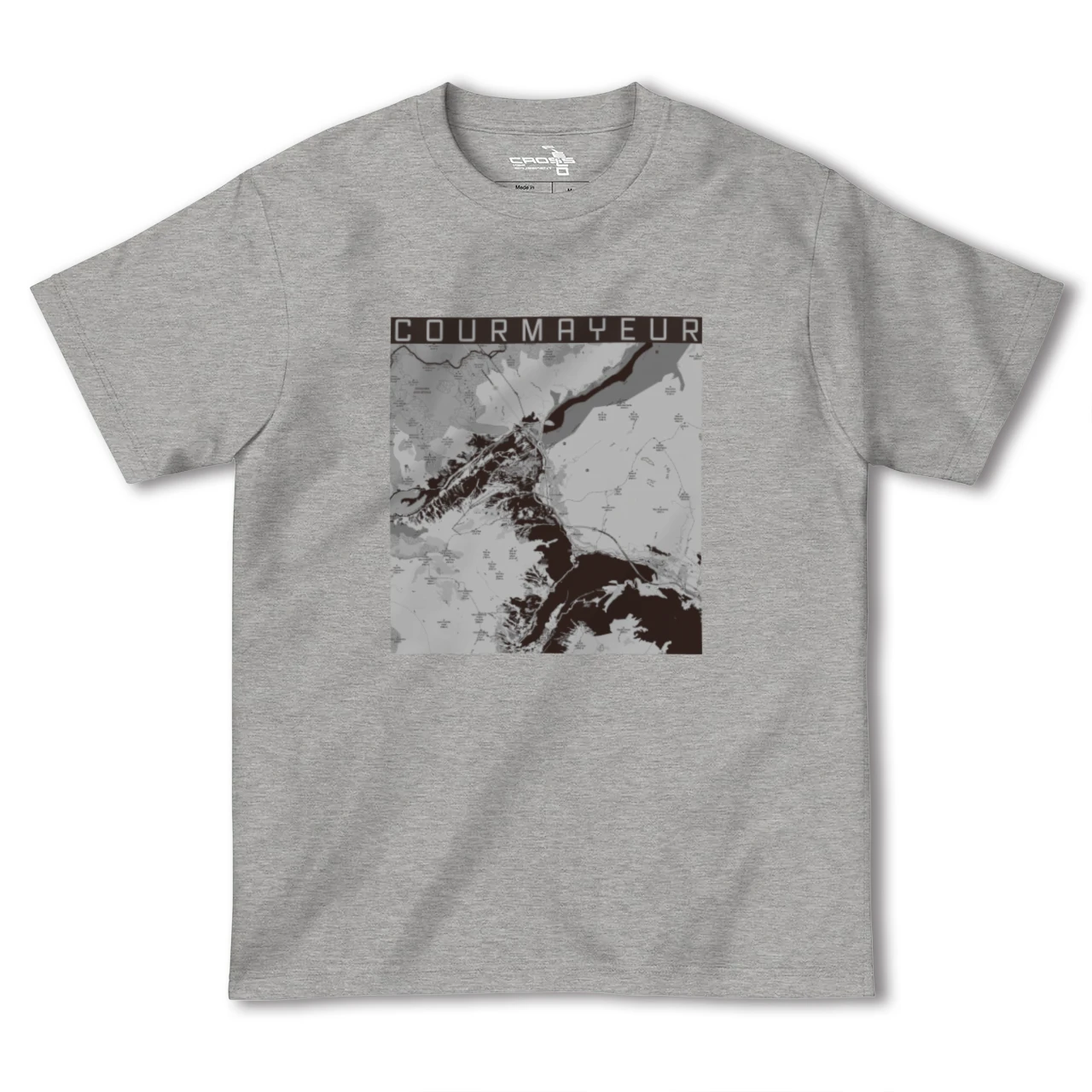 【クールマイユール(イタリア)】地図柄ヘビーウェイトTシャツ