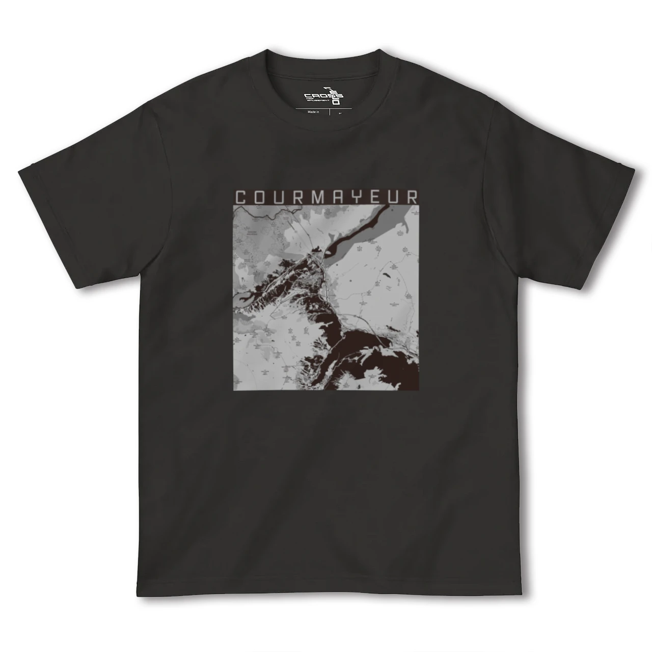 【クールマイユール(イタリア)】地図柄ヘビーウェイトTシャツ