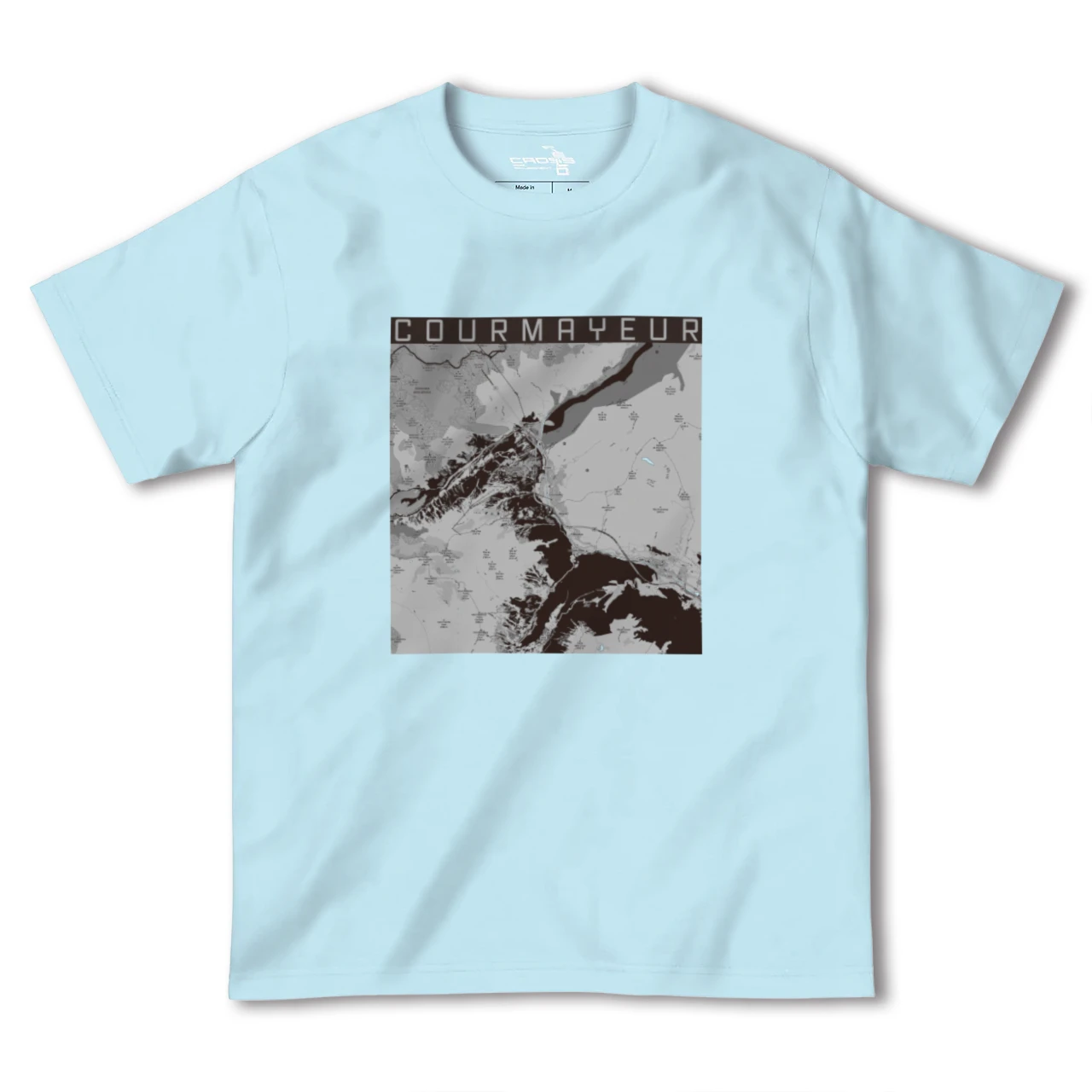 【クールマイユール(イタリア)】地図柄ヘビーウェイトTシャツ
