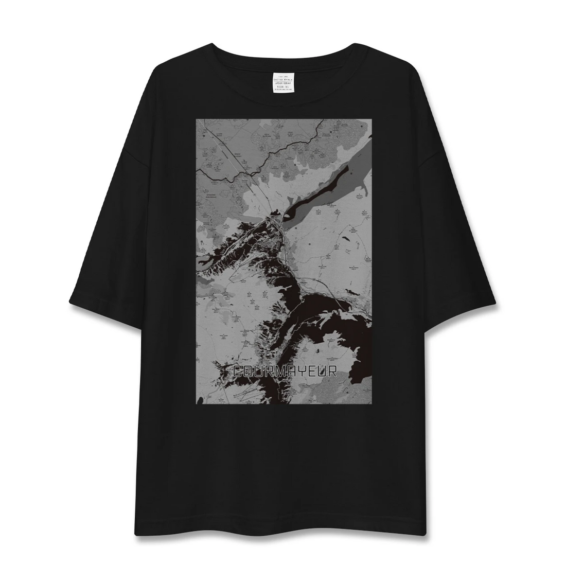 【クールマイユール(イタリア)】地図柄ビッグシルエットTシャツ