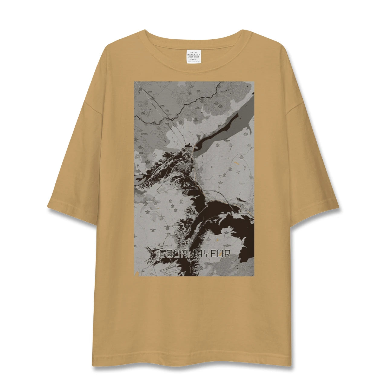 【クールマイユール(イタリア)】地図柄ビッグシルエットTシャツ