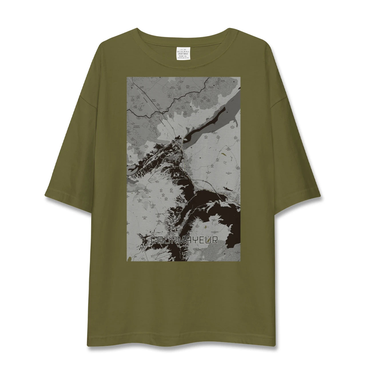 【クールマイユール(イタリア)】地図柄ビッグシルエットTシャツ