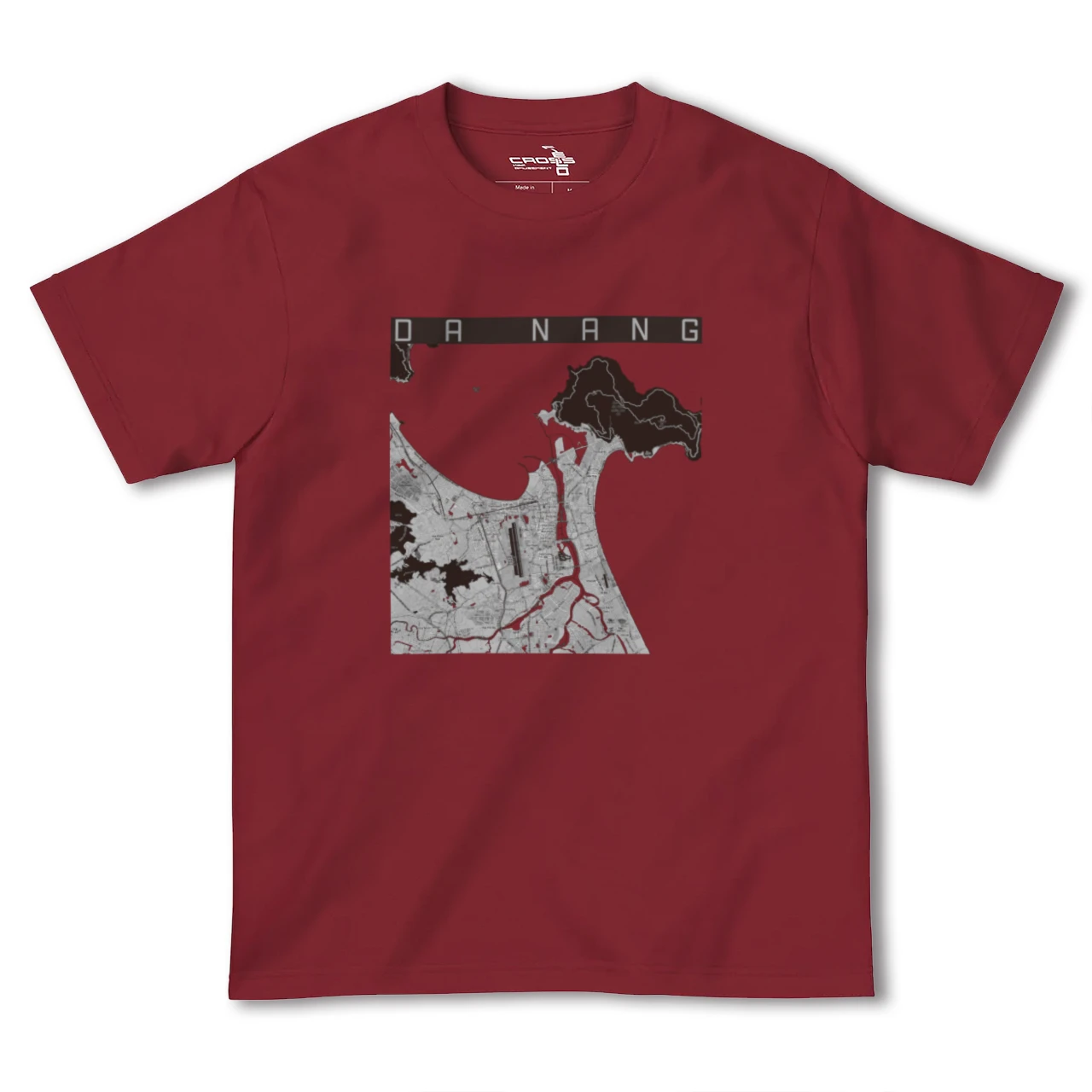 【ダナン(ベトナム)】地図柄ヘビーウェイトTシャツ