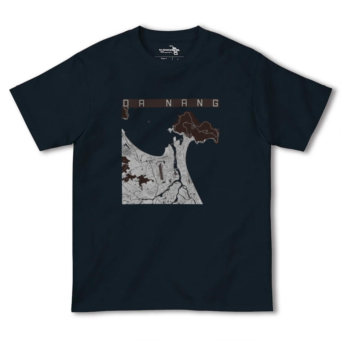 【ダナン(ベトナム)】地図柄ヘビーウェイトTシャツ