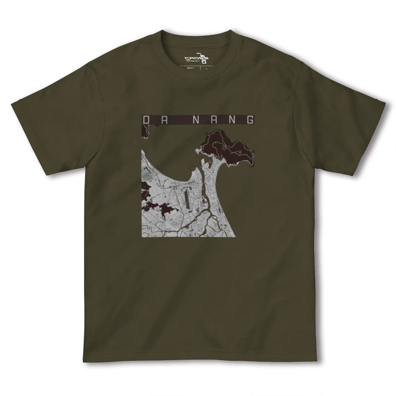 【ダナン(ベトナム)】地図柄ヘビーウェイトTシャツ