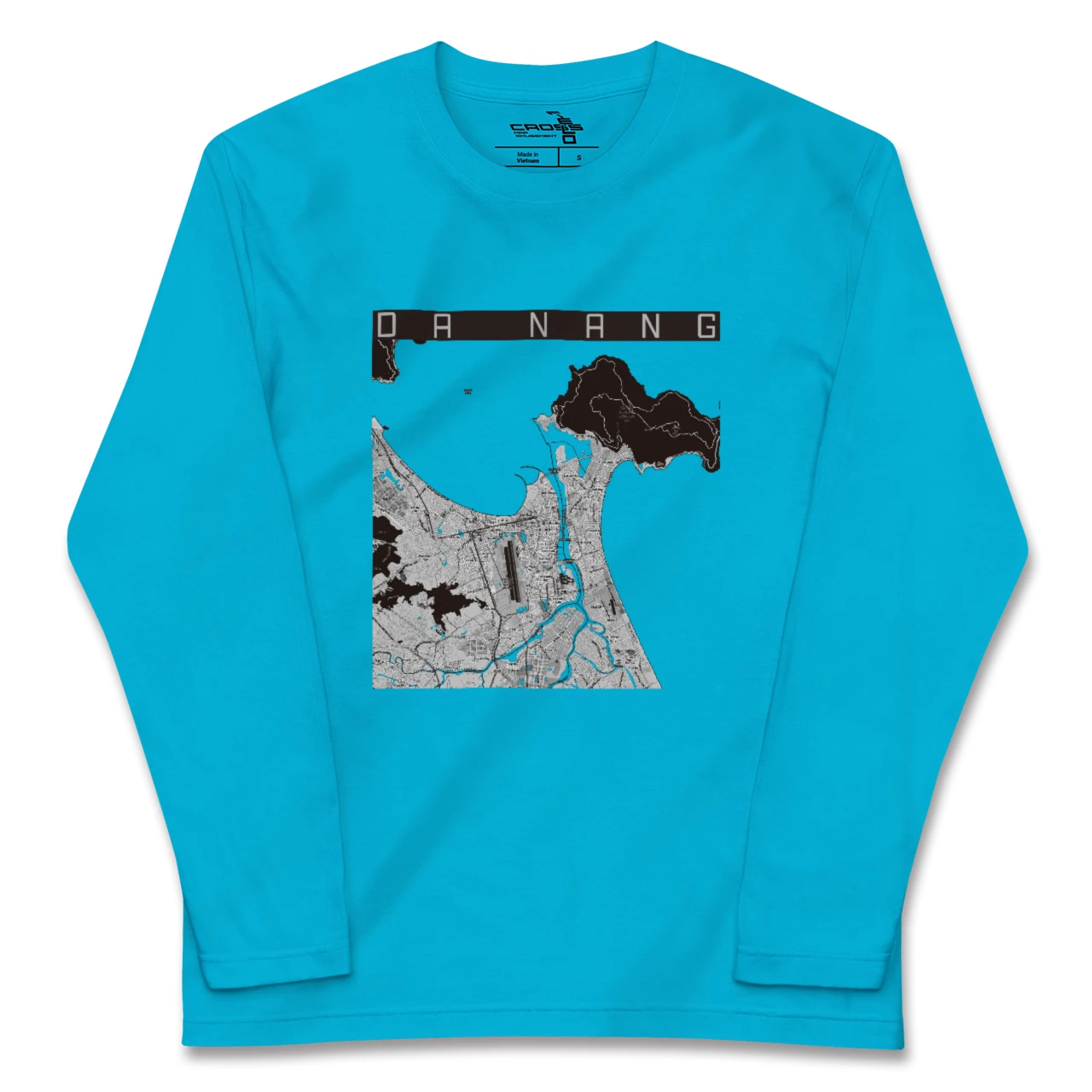【ダナン(ベトナム)】地図柄ロングスリーブTシャツ