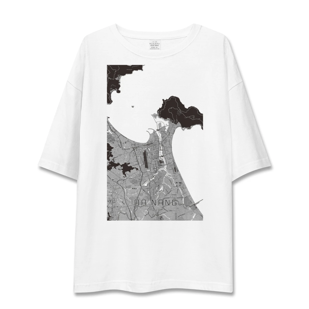【ダナン(ベトナム)】地図柄ビッグシルエットTシャツ