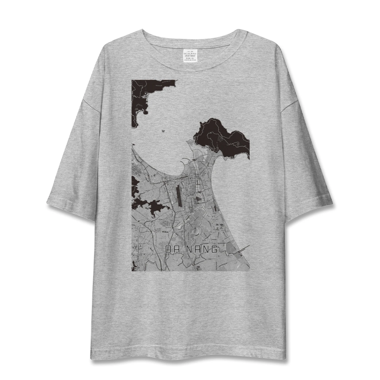 【ダナン(ベトナム)】地図柄ビッグシルエットTシャツ