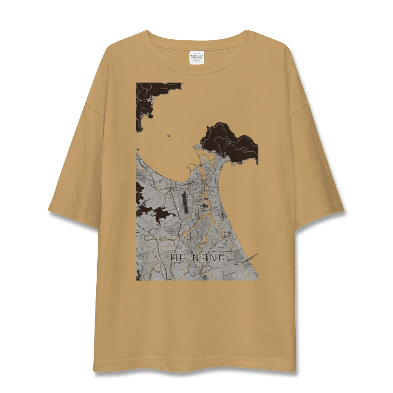 【ダナン(ベトナム)】地図柄ビッグシルエットTシャツ