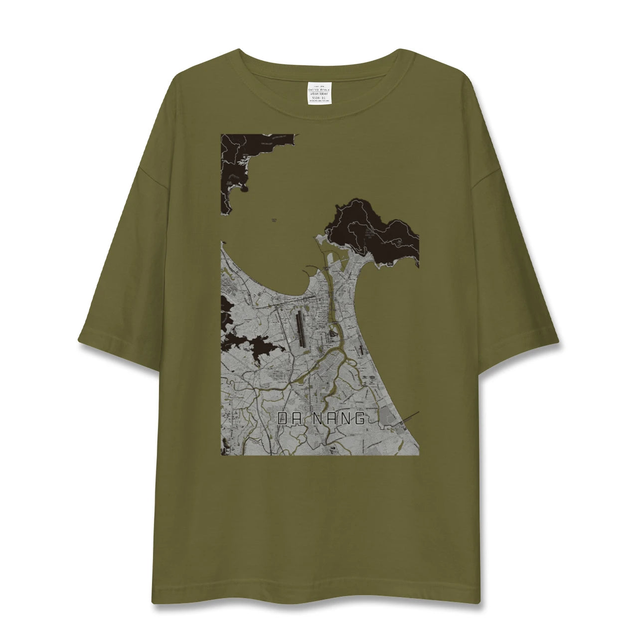 【ダナン(ベトナム)】地図柄ビッグシルエットTシャツ